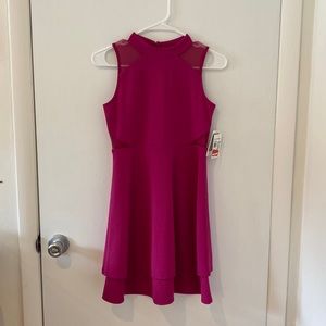 Girls Party dress - fushia - size 14